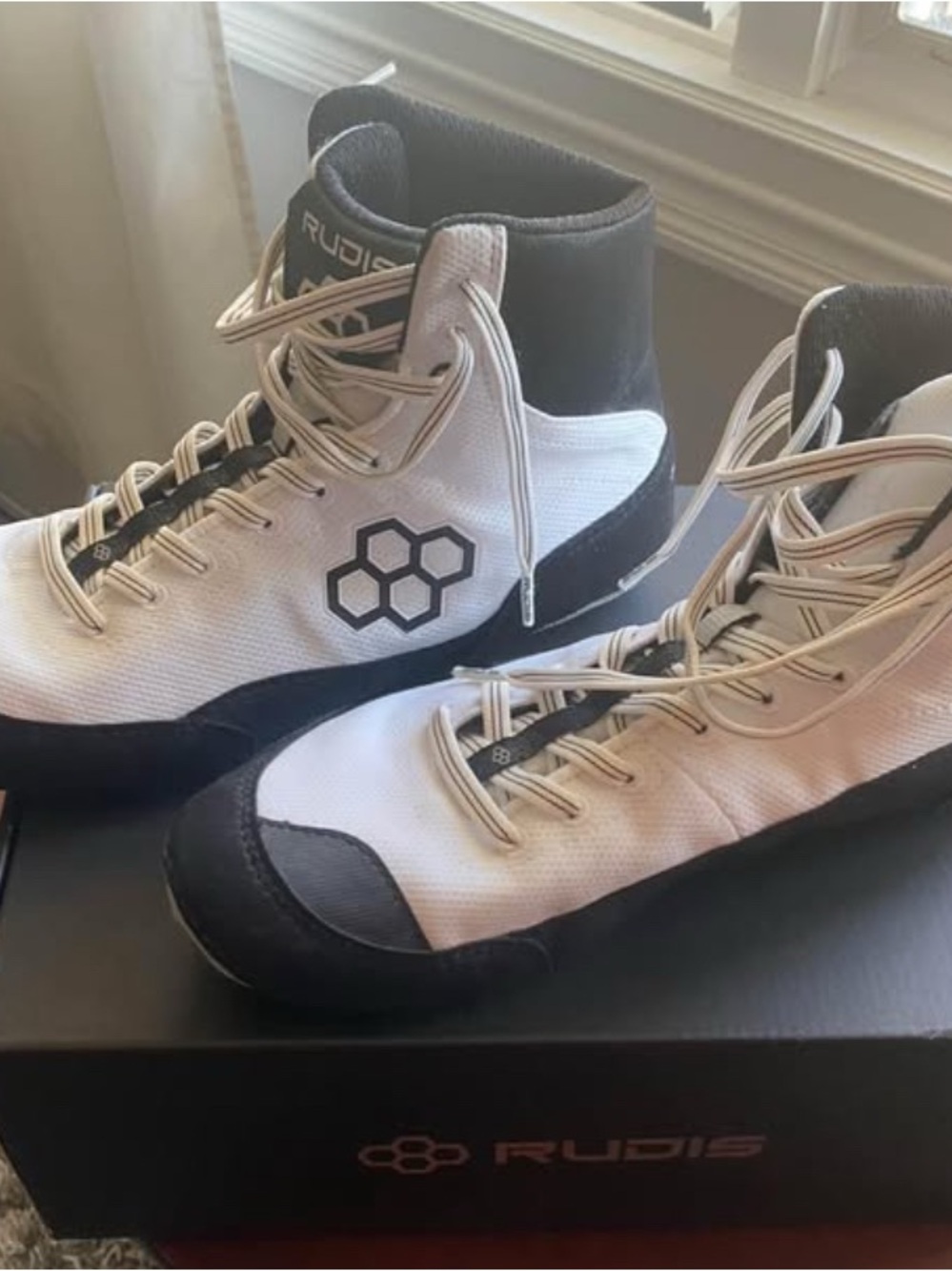 RUDIS Men’s Wrestling Shoes-Top in White and Black — 11.5 Brand new - Picture 3 of 5